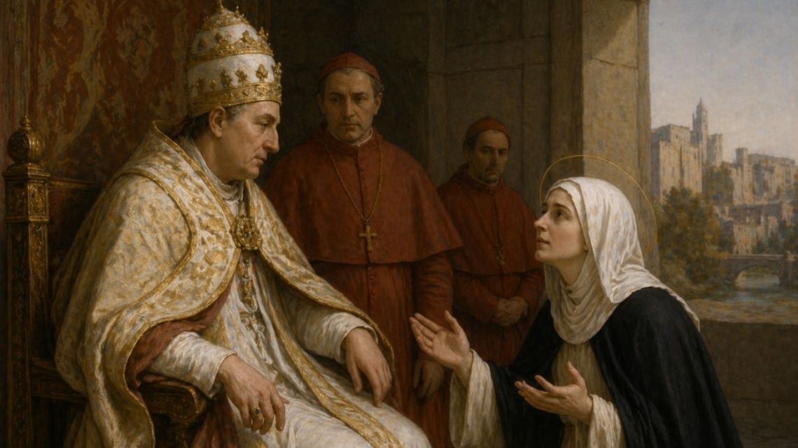 Catalina de Siena: la mujer que llevó al Papa de regreso a Roma