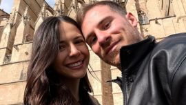 Las tiernas fotos de la escapada familiar de Alexis Mac Allister, Ailén Cova y su hija en Roma