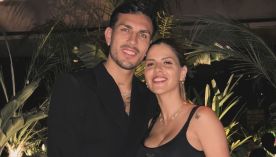 Camila Galante y Leandro Paredes