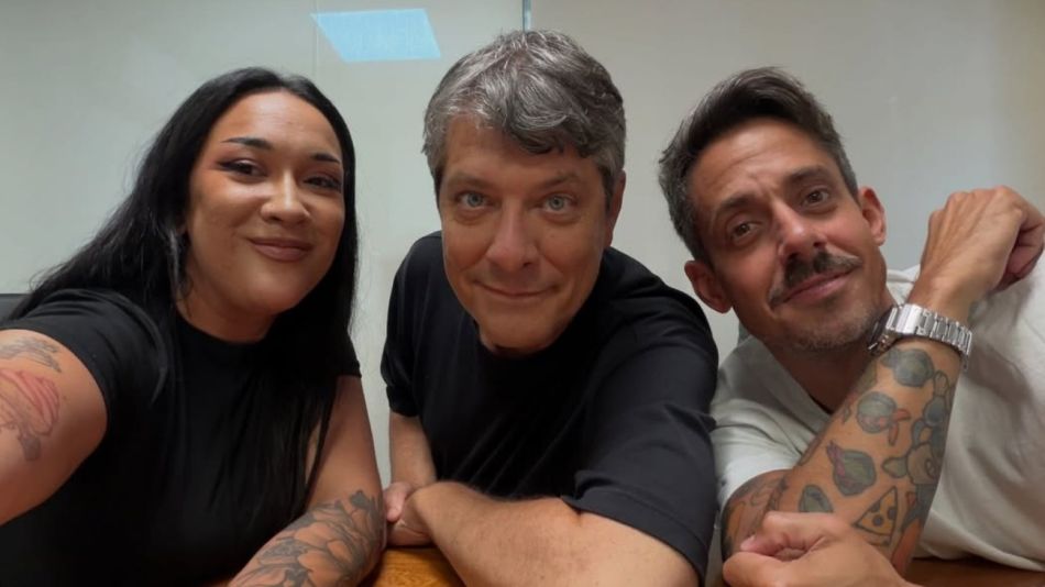 Mario Pergolini, Evelyn Botto y Agustín "Rada" Aristarán