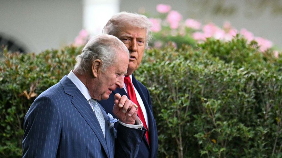 Rey Carlos y Donald Trump 28042026