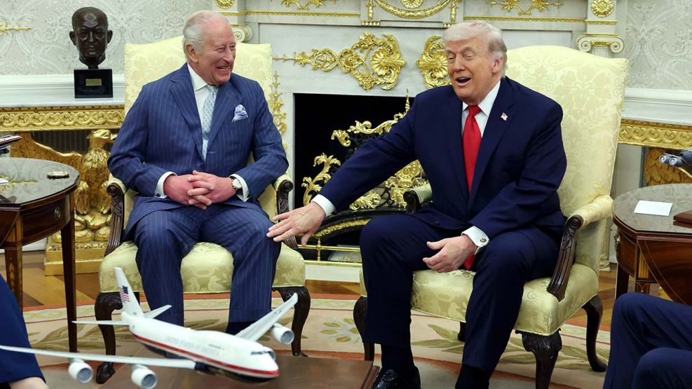 Rey Carlos y Donald Trump 28042026