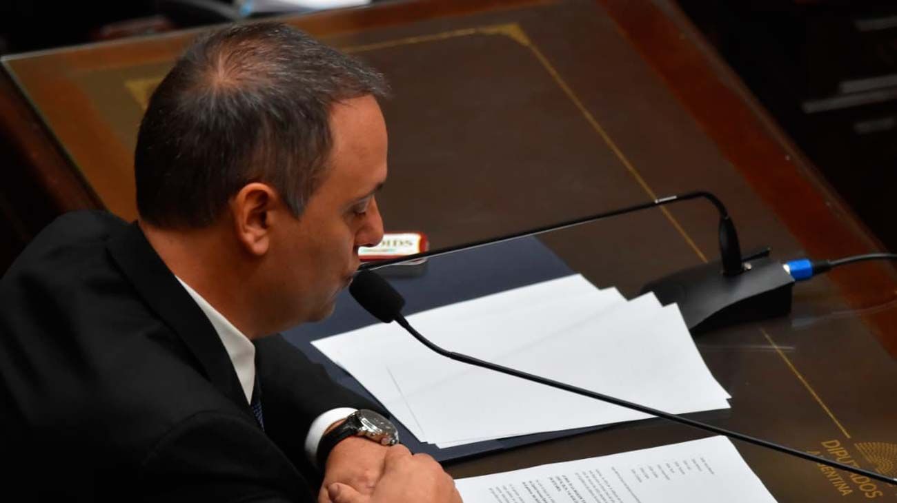 Manuel Adorni en el Congreso 