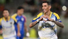 Ángel Di María con Rosario Central en Libertadores