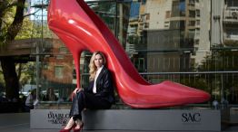 Elina Costantini, la anfitriona de la avant premiere de El diablo viste a la moda 2