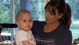 Sol Pérez y su hijo Marco