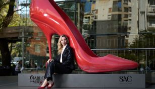 Elina Costantini, la anfitriona de la avant premiere de El diablo viste a la moda 2