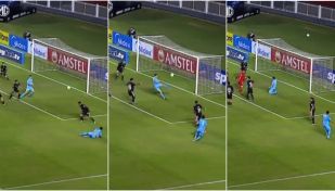El insólito gol que erró Kevin Silva