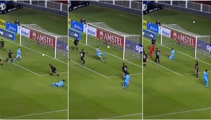 El insólito gol que erró Kevin Silva