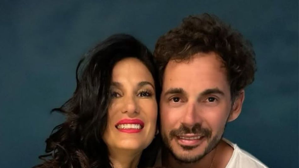 Silvina Escudero junto a su expareja, Federico