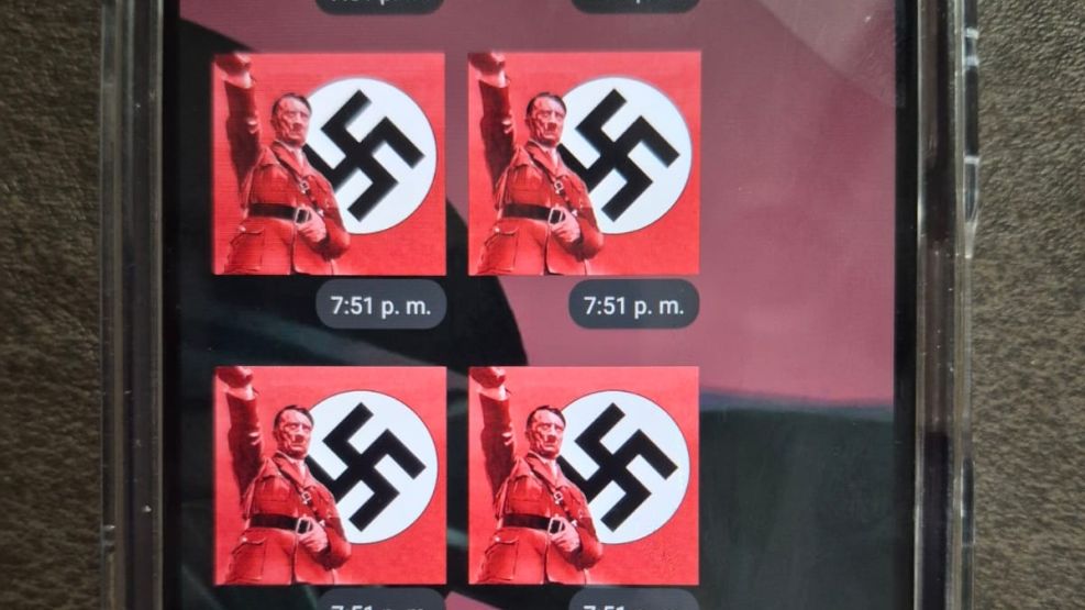 mensajes antisemitas en corrientes