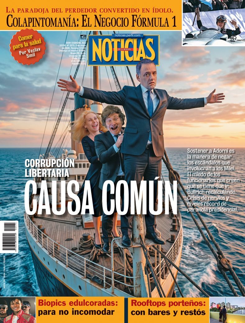 La tapa de NOTICIAS | Foto:Cedoc