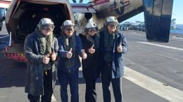 Javier Milei en el portaaviones estadounidense USS Nimitz 30042026