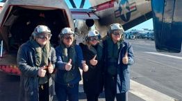 Javier Milei en el Portaaviones USS Minitz 30042026