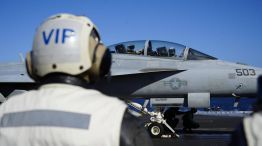 Milei en el Portaaviones nuclear USS Nimitz 30042026