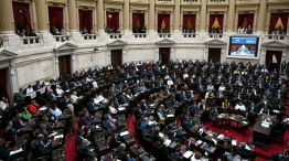 Sesión de diputados en el Congreso 
