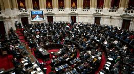 Sesión de diputados en el Congreso 