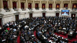 Sesión de diputados en el Congreso 