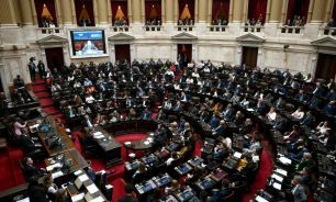 Sesión de diputados en el Congreso 