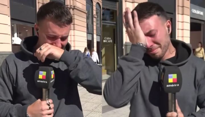 Martín Salwe rompió en llanto al enterarse en vivo que está nominado a los Martín Fierro de Televisión Abierta