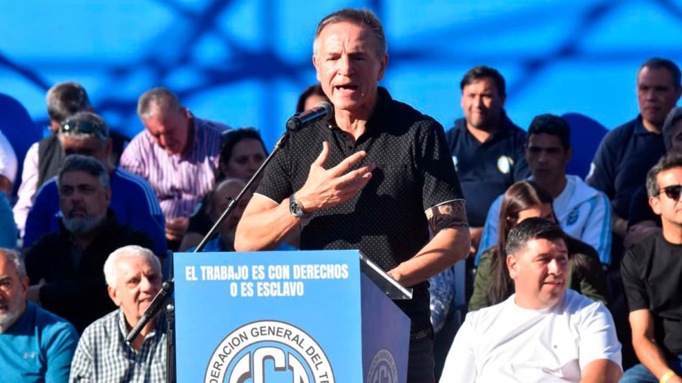 Acto de La CGT en Plaza de Mayo 30042026