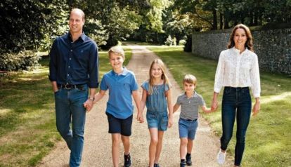 El príncipe William, Kate Middleton y sus hijos