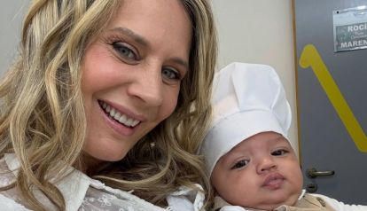 Rocío Marengo y su hijo Isidro Fort