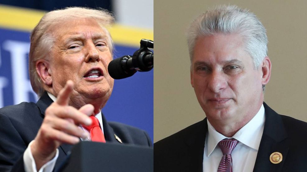 Donald Trump y Miguel Díaz-Canel 