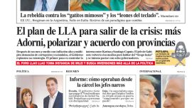 La tapa del Diario PERFIL del domingo 3 de mayo de 2026