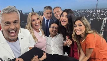 Sergio Jalfin junto al equipo de "Tempraneros"
