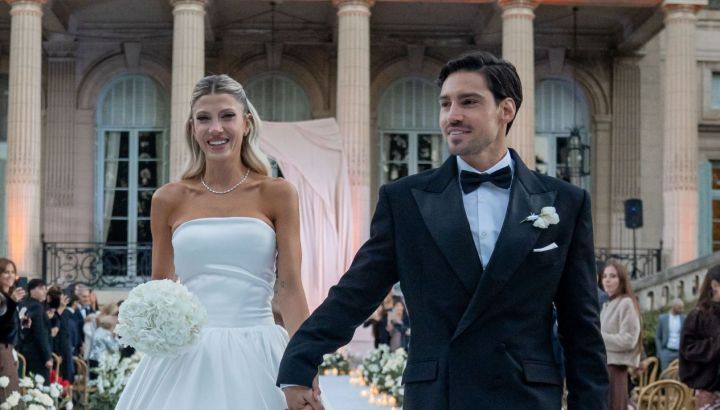 Así fue la espectacular boda de Cande Ruggeri y Nico Maccari: entrada de película, ambientación soñada y rodeados de famosos