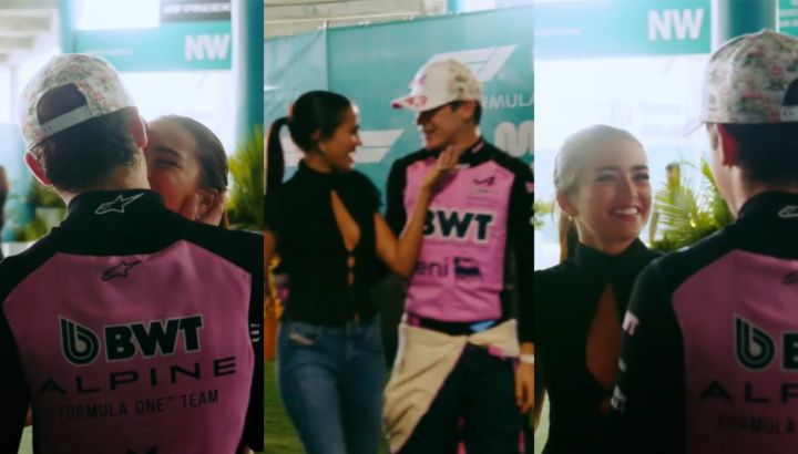 El video de Franco Colapinto y Maia Reficco a los besos en Miami