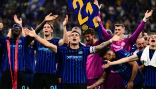 Lautaro Martínez, otra vez campeón con Inter de Milán
