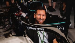 Lionel Messi en el GP de Miami