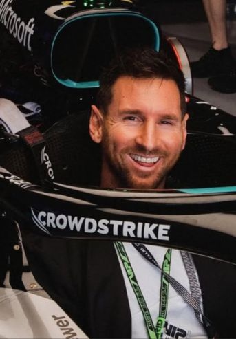 Lionel Messi en el GP de Miami