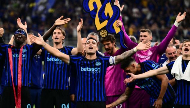 Lautaro Martínez, otra vez campeón con Inter de Milán