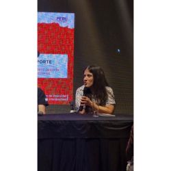 María de los Ángeles Muñoz, speaker en la 50 Feria Internacional del Libro de Buenos Aires | Foto:CONTENT NOTICIAS