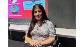 María de los Ángeles Muñoz, speaker en la 50 Feria Internacional del Libro de Buenos Aires