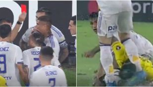 Patada a la cabeza y expulsión de Ascacibar