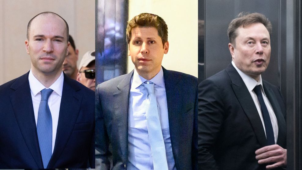 Greg Brockman, Sam Altman, y Elon Musk
