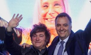 Javier Milei y Manuel Adorni