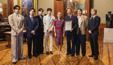 Claudia Sheinbaum y BTS en el Palacio Nacional