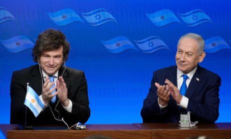 Javier Milei Benjamín Netanyahu