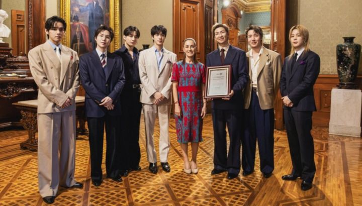 El encuentro de Claudia Sheinbaum con BTS desata furia e indignación en México