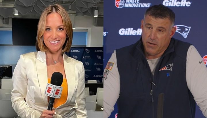 Dianna Russini y Mike Vrabel