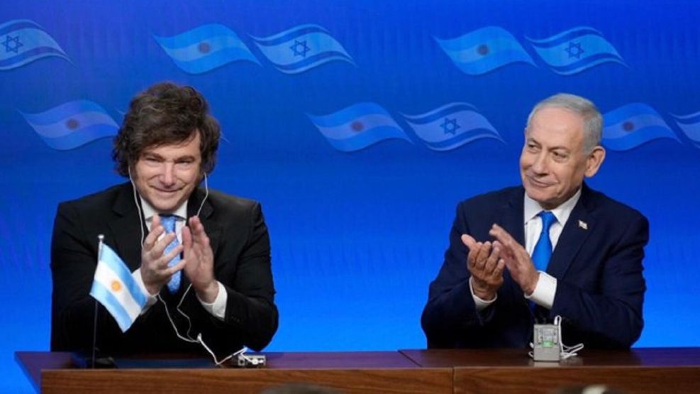Javier Milei Benjamín Netanyahu