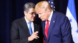 Juan Orlando Hernández, y su par de Estados Unidos, Donald Trump 08052026