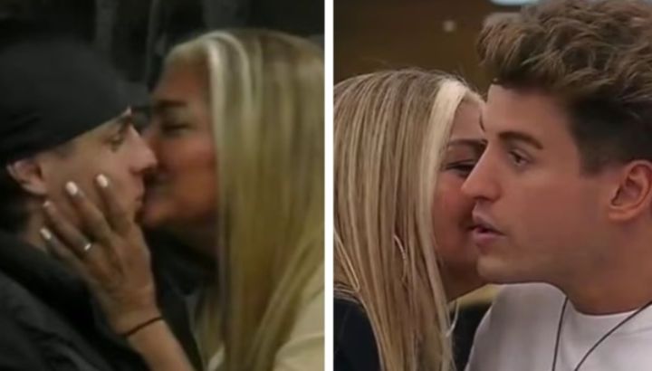Gladys "La bomba tucumana", a los besos con Franco Zunino y Manuel Ibero en Gran Hermano