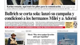 La tapa del Diario PERFIL del sábado 9 de mayo de 2026