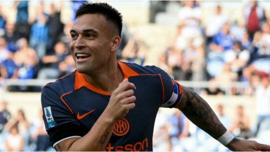 Show de Lautaro Martínez en el Inter: golazo de volea y asistencia top para golear a la Lazio